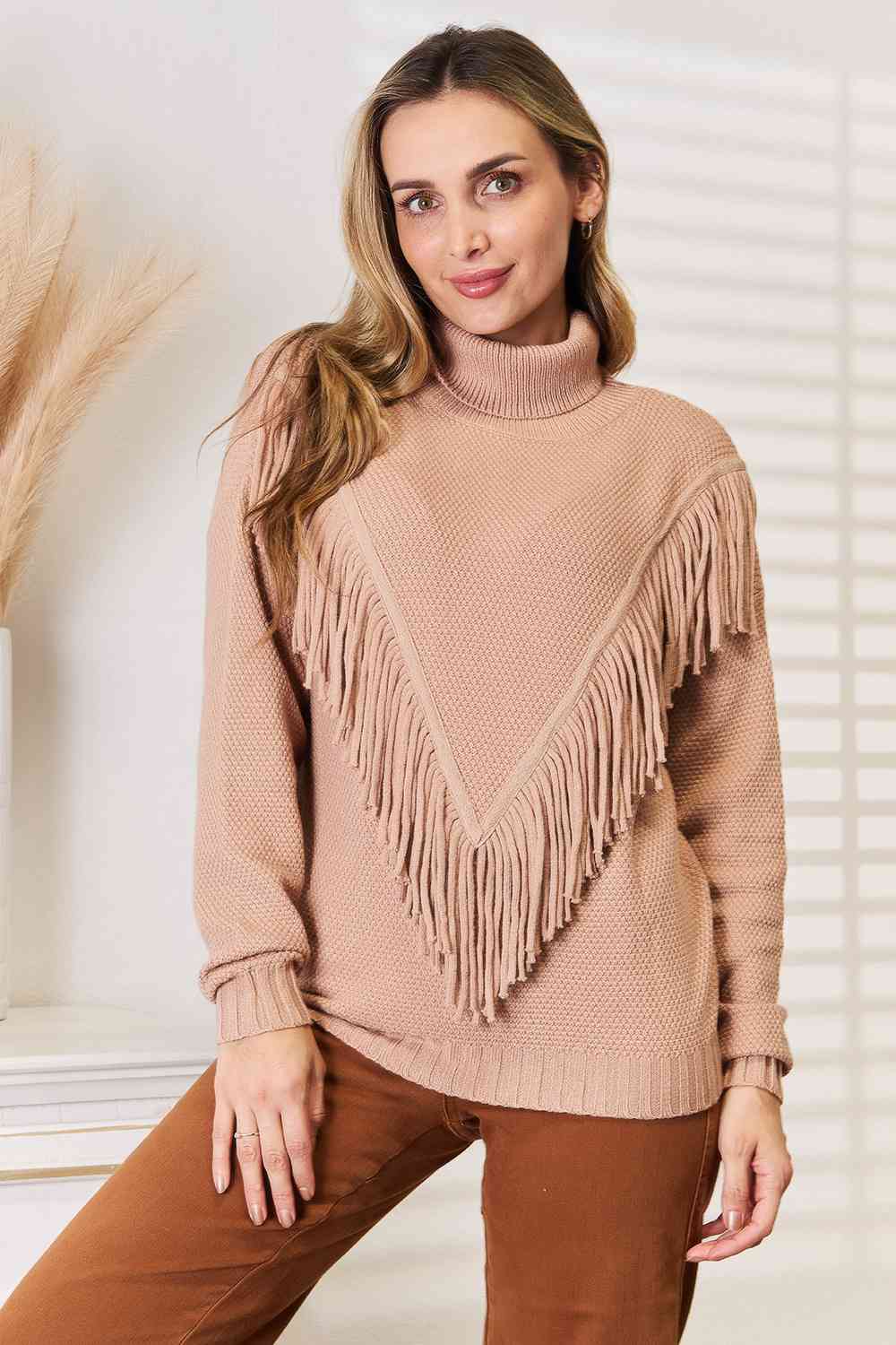 Farrah Fringe Sweater – Nola Wells